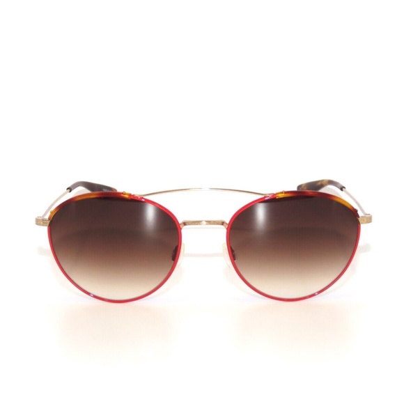 Barton Perreira Gamine GOL/CRI/SMT Gold Red Brown Gradient Sunglasses main image 4